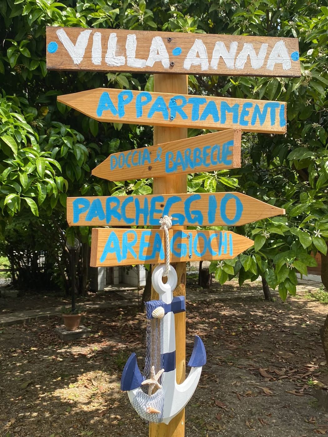 Cartello Villa Anna